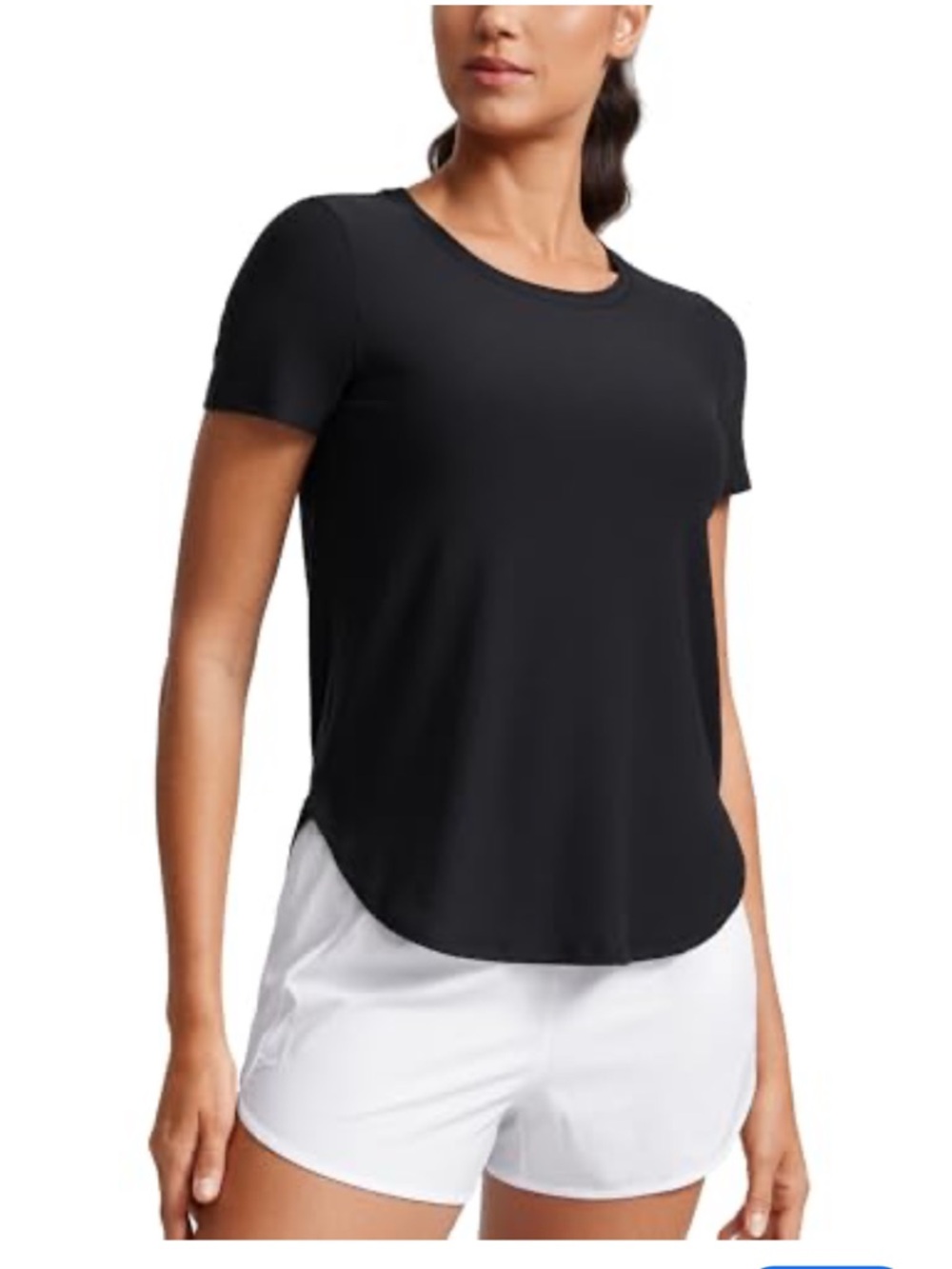 Ralph Lauren Black Short Sleeve Scoop Neck Tee